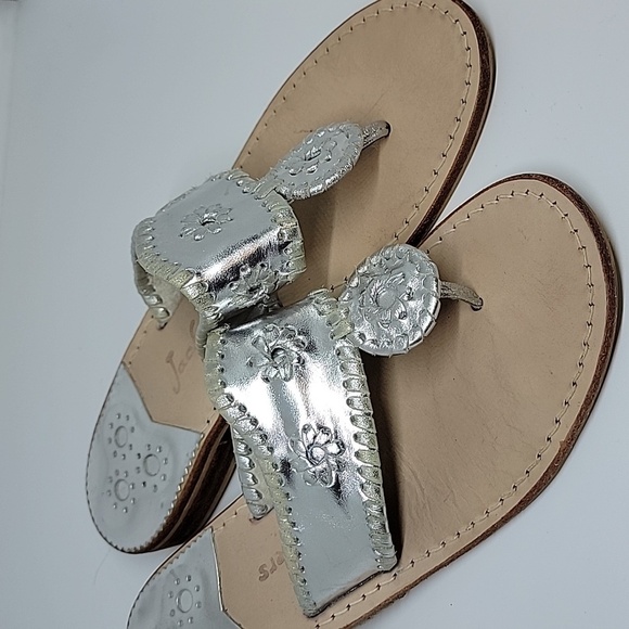 Jack Rogers Classic Slip On Sandals silver 8W - Picture 3 of 6